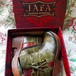 Jafa Boots 41/9.5 Olive Green/Brown